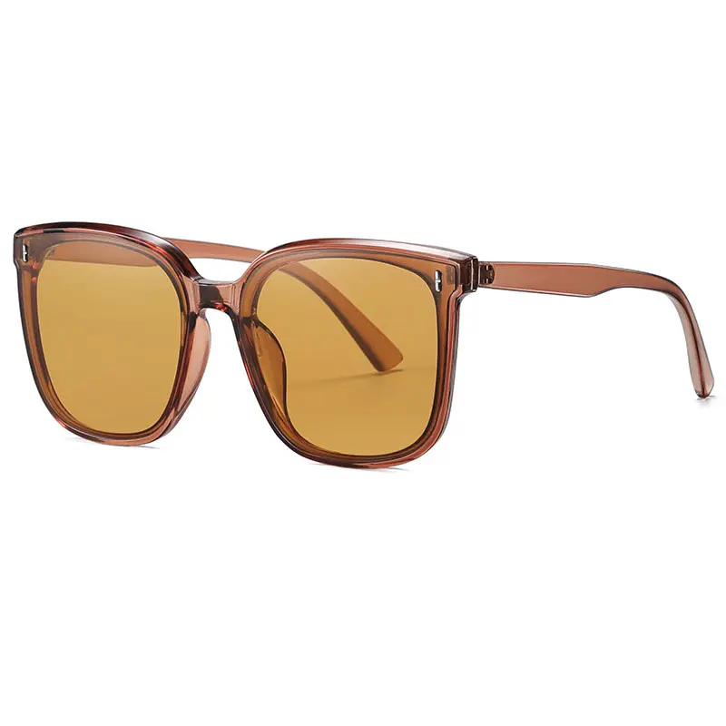 LBAShades Popular Uv 400 Big Frame Street shot Thin Temple Womens Metal Sunglasses Nylon lens