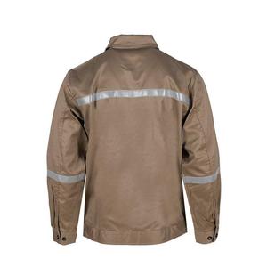 Combinaison <span class=keywords><strong>de</strong></span> travail <span class=keywords><strong>de</strong></span> sécurité industrielle ANSI NFPA2112, kaki, multi-poches, veste FR, pantalon cargo, <span class=keywords><strong>tenue</strong></span> avec bande réfléchissante - Product Image 3