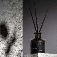Bouteille en verre pour diffuseur de parfum aromatique 100ml 150ml 50ml 200ml – Bouteille vide en verre noir de luxe personnalisée pour diffuseur à bâtonnets