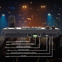 Controlador de teclado con joystick PoE USB IP RS485 RS232 para cámara PTZ, transmisión en vivo, cámara, Iglesia