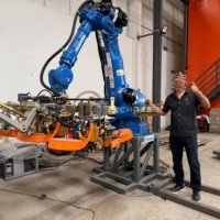 Machine de pose de clous robotisée entièrement automatique à haute vitesse et haute précision