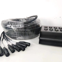 Boîtier de jonction audio 8 canaux pour scène, câbles de signal pour studio d'enregistrement, câble multipaire, 8 connecteurs XLR, fils en cuivre sans oxygène