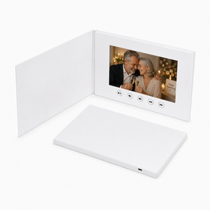 Album <span class=keywords><strong>photo</strong></span> publicitaire portable de 7 pouces, personnalisé, imprimé à la main en sérigraphie, pour artisanat en papier, idéal pour cadeaux et lecteurs vidéo (ODM) - Product Image 3