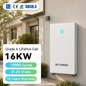 Batería de Almacenamiento de Energía Doméstica LiFePO4 de 16 kWh, 51.2V 314Ah, Sistema de Energía Solar con 8000 Ciclos y 15 kW de Salida para Uso Residencial - Product Image 1