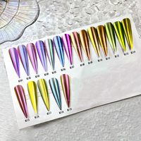 BOKO vente chaude ongles caméléon poudre couleur changeante effet miroir poudre voiture peinture Pigment 18 couleurs