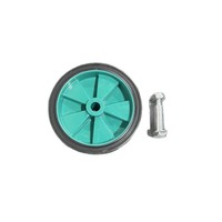 Roues pour compresseur d'air, accessoires pour pompe de compresseur d'air, roulettes complètes de 5 pouces, roues en plastique PVC résistantes à l'usure avec pied