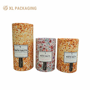 Biodegradable Food Grade Tea Cylinder Packaging Custom Kraft Paper Tube Round Box Packaging Tube