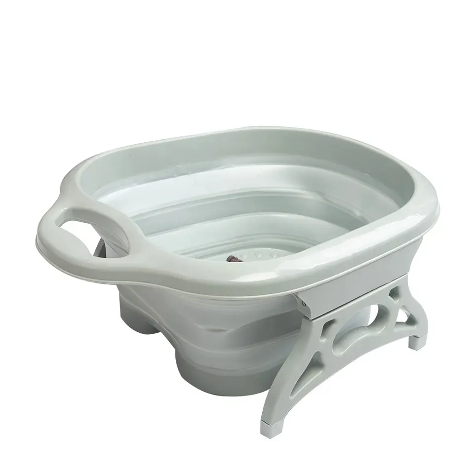 Hot Selling Foot Soaking Tub Folding Travel Foot Wash Basin Bucket Feet Spa Bubbling Massage Foot-tub