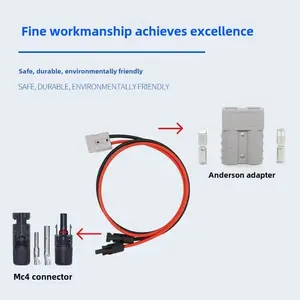 זרם גבוה 50A עבור מתאם תקע למחבר 6 מרובע 10AWG חוט חשמל סולארי מסוף אחסון אנרגיה ממיר לא - Product Image 4