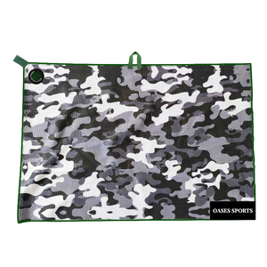 Toalla de Microfibra Premium Personalizada, Absorbente, de Doble Cara, con Estampado de Camuflaje, para Limpiar Palos de Golf - Product Image 1