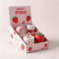 Boîte d'emballage en papier personnalisée avec insert multi-fentes et logo pour sachets alimentaires, cosmétiques et vente au détail