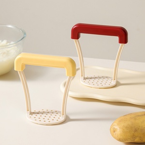 Colorful Portable Plastic Garlic & Potato Press Crusher Eco-Friendly Kitchen Accessory Tool <b>for</b> Fruit & <b>Vegetable</b> - Product Image 1