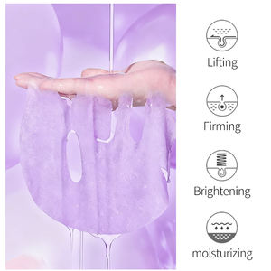 Masque facial hydratant et éclaircissant en feuille à la lavande, vitamines B12 et C, PDRN, collagène d'ADN de saumon et revêtement chimique, fabriqué en Chine - Product Image 2