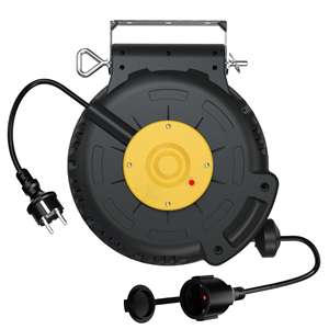 Tambor de Cable Automático Profesional Linsheng de 15 Metros, Tambor de Alimentación Retráctil Montado en Pared y Techo - Product Image 1