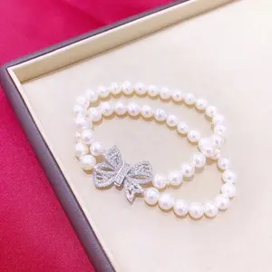 fashion rhinestone hair overcoat butterfly clasp fastener spring colorful chain extender clasps for double pearl bead bracelet