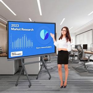 High Quality Dual System Whiteboard Interactive Flat Panel Digital LCD 20 Points Conference Smart Board - Product Image 1