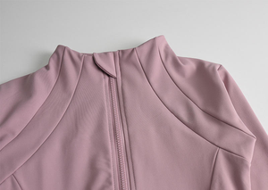 Veste de sport unie pour homme, grande taille, légère, zippée, coupe courte, athlétique, ajustée, haut de sport avec taille haute - Product Image 6