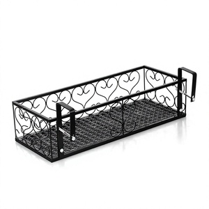 Support de plantes suspendu en métal avec motif décoratif en spirale pour plantes succulentes et plantes vertes de jardin - Product Image 2