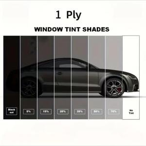 Film PET 1PLY de haute qualité, anti-UV, teinté, pour vitres de <span class=keywords><strong>voiture</strong></span>, avec isolation thermique et garantie de 5 ans - Product Image 1