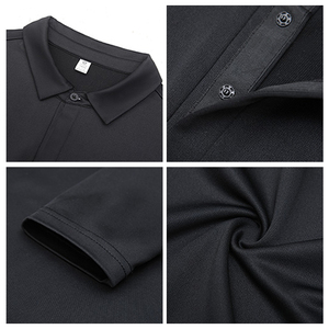 Venta al por mayor para hombre gimnasio ropa deportiva de secado rápido Slim Fit negro manga larga pulóver otoño Fitness camiseta de tela de punto - Product Image 2