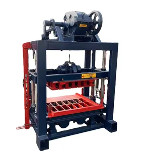 Blok yapmak için çeşitli inşaat ortamları için uygun QTJ4-40 tuğla makinesi çimento tuğlası yapma makinesi
