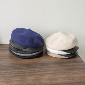 Béret en Laine Grande Taille pour Femme Automne-Hiver 2024 de Haute Qualité avec Visière en Cuir PU pour Fête, Ski, Pêche - Product Image 5