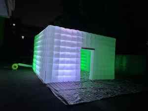 Gigante iluminado LED portátil inflable fiesta tienda club nocturno inflable club nocturno cubo - Product Image 2