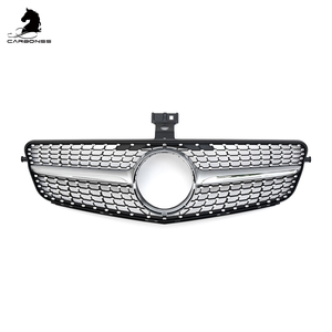 Lưới Nướng Trước Hình Lục Giác Bằng Bạc Abs Loại AMG Cho Mercedes Benz C-Class W204 2008-2013 - Product Image 2