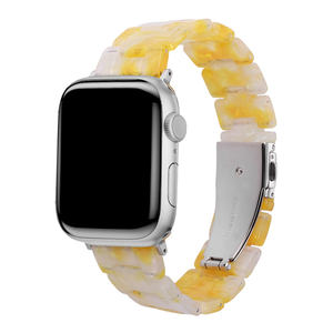 Cinturino orologio in resina per <span class=keywords><strong>Apple</strong></span> <span class=keywords><strong>Watch</strong></span> Band 38 40 41 <span class=keywords><strong>42</strong></span> 44 45 <span class=keywords><strong>mm</strong></span> di lusso da donna con cinturino in acciaio - Product Image 3