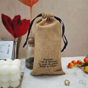 Bolsa de Yute Natural con Cordón, para Granos de Café, Maíz, etc., con Logotipo Personalizado Impreso, Bolsa de Yute Resistente - Product Image 3