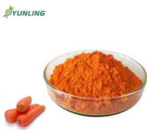 Poudre de carotte <span class=keywords><strong>orange</strong></span> pure d'approvisionnement d'usine 60% caroténoïde et vitamine extrait de plantes lyophilisé - Product Image 1