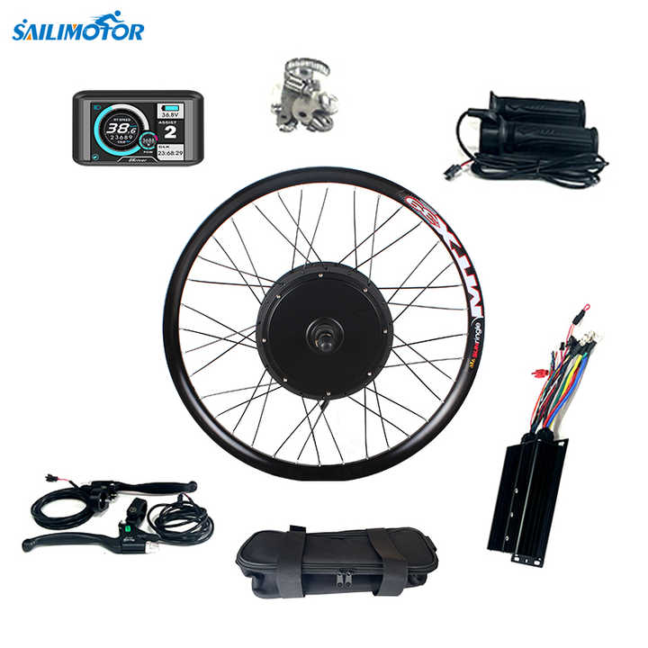 VINGVO Ensemble de moteur de moyeu 48V 500W Kit de Conversion de Vélo Électrique Moteur de Moyeu