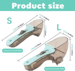 Utensilios de Cocina Ecológicos de 5 Piezas, Cucharas Medidoras Ajustables, Cuchara para Azúcar, Taza Medidora de Harina, Cuchara Medidora para Repostería - Product Image 3