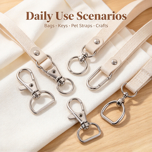Rotating Clasp Buckle Zinc Alloy Swivel <b>Snap</b> <b>Hook</b> for Bag Hardware Keychain Factory Price - Product Image 5