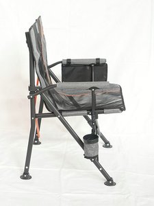 Chaise pliante inclinable d'extérieur en treillis d'acier personnalisée, portable, pour la plage, le camping et les activités commerciales - Product Image 1