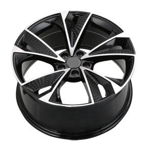 Rines de Aleación de Aluminio de Cinco Radios 5x112 para <span class=keywords><strong>Audi</strong></span> <span class=keywords><strong>A1</strong></span>/A2/A3/A4/A5/A6/A7/A8 - Acabado Negro Nuevo, Marca JZB, 1 Año de Garantía - Product Image 3