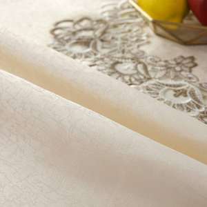Tovaglia quadrata ovale in pizzo bianco per tavoli rettangolari <span class=keywords><strong>tovaglie</strong></span> tavolo Cove festa di nozze - Product Image 3