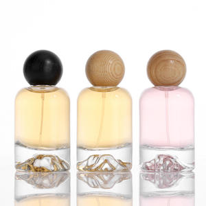 Venta al por Mayor de Botellas de Perfume de Vidrio de 30 ml, 50 ml y 100 ml con Caja y Tapa de Bola Colorida, Botellas de Perfume con Fondo Grueso - Product Image 4