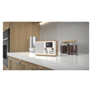 Radio CLASSIC H4 Dab+ Cotton blanc e Oak 252982 - Product Image 4