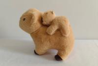 Vente en gros de peluche capybara mignon avec bébé capybara animal en peluche doux pour cadeaux de fête des mères et décoration de chambre
