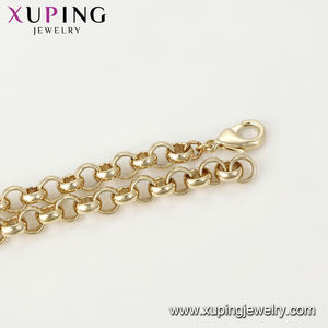 45969 Xuping gioielli di <span class=keywords><strong>moda</strong></span> 2019 ultimo disegno dei monili, 14K placcatura in oro degli uomini della collana della catena - Product Image 5