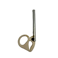 Guide de trame de pièce de rechange de métier à tisser circulaire en céramique pour le crochet de guide de fil de doigt d'insertion en métal de textile