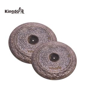 Cymbales chinoises Kingdo B20 Golden High Grade 16 pouces, instrument de percussion professionnel et accessoires de batterie - Product Image 3