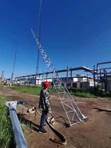 Fuhang FH-07 15-30m thép sét arrester tháp với nhúng nóng bề mặt mạ kẽm tùy chỉnh màu sắc hơn 30 năm tuổi thọ - Product Image 6