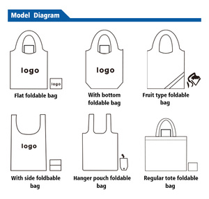 Tùy Chỉnh Sinh Thái Thân Thiện Carry Bao Bì Tái Sử Dụng Xách Tay Polyester Tote Nylon Có Thể Gập Lại Tái Chế Mua Sắm Tạp Hóa Tái Sử Dụng Túi Logo - Product Image 6