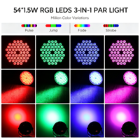 Lámpara de Luz Suave RGBW de 60 LED con Control Remoto, DMX512/Activación por Sonido para Iluminación de Escenarios, Bares, KTV y Espectáculos