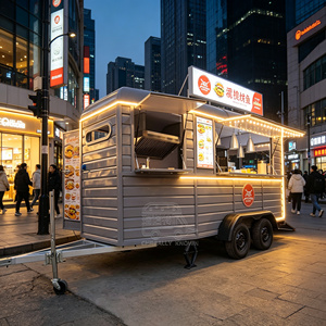 Oem <b>Trailer</b> Export Standard <b>Mobile</b> <b>Catering</b> Custom Size Stainless Steel Concession Food Truck With Full Kitchen - Product Image 2