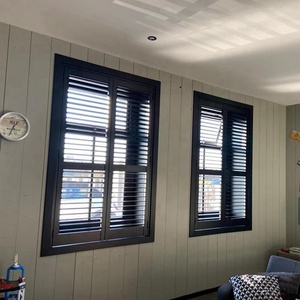 Cửa Chớp Cửa Sổ Pvc Kích Thước Tùy Chỉnh Giá Tốt Nhất Cửa Chớp Trồng Cây Màu Đen - Product Image 1