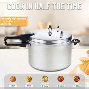 หม้อความดันอะลูมิเนียม4L ตรงตัวออกซิไดซ์เตาแก๊สและเตาแม่เหล็กไฟฟ้า - Product Image 2