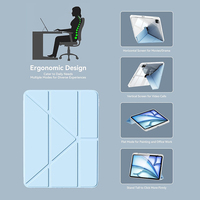 Étui pour iPad Air 13 pouces (M2) 2024 et iPad Pro 12,9 pouces 2022/2021/2020/2018, support multi-angles 3+Y pour iPad 12,9 pouces 6e/5e/4e/3e génération
